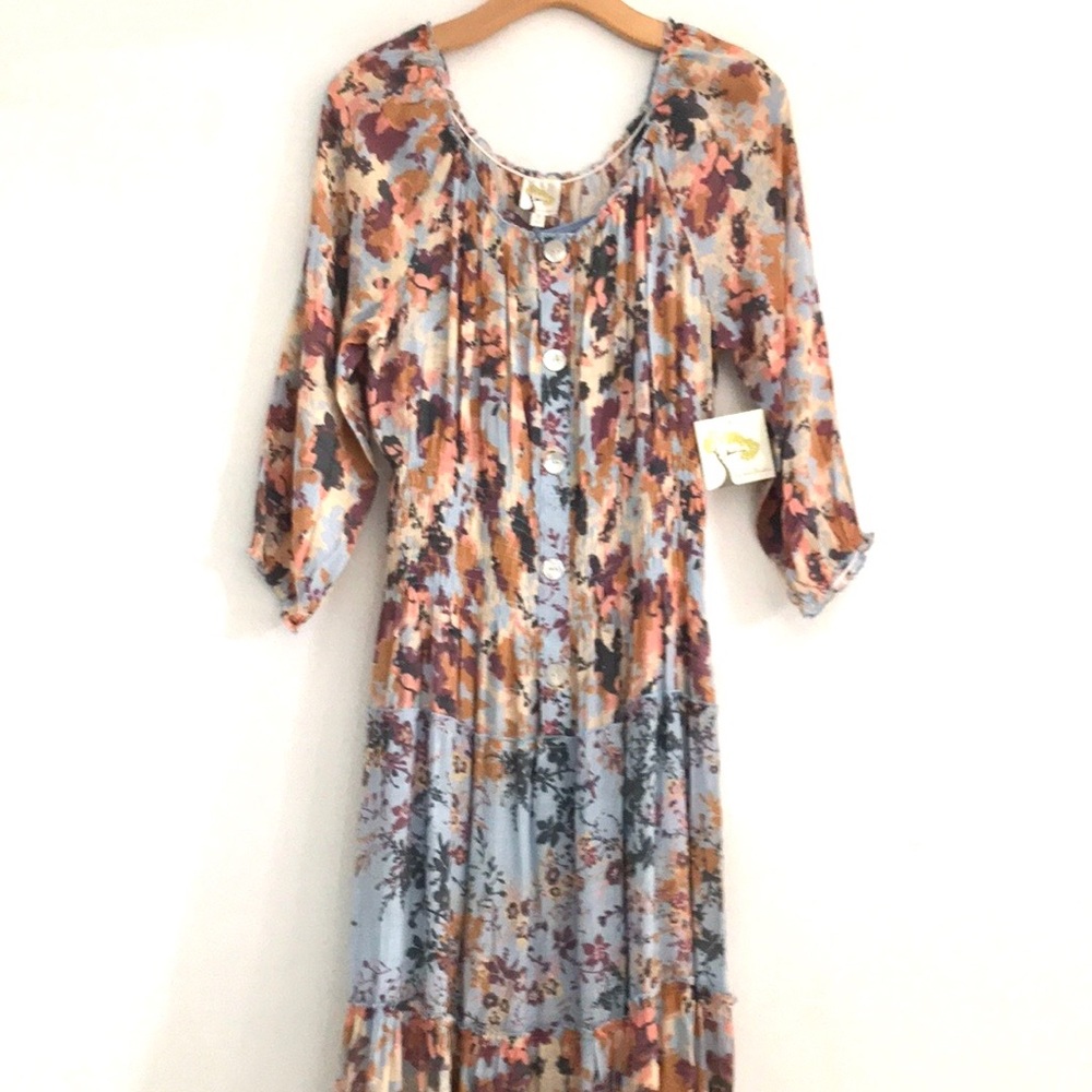Anthropologie Fig and Flower Boho Maxi Dress XL - Picture 12 of 12
